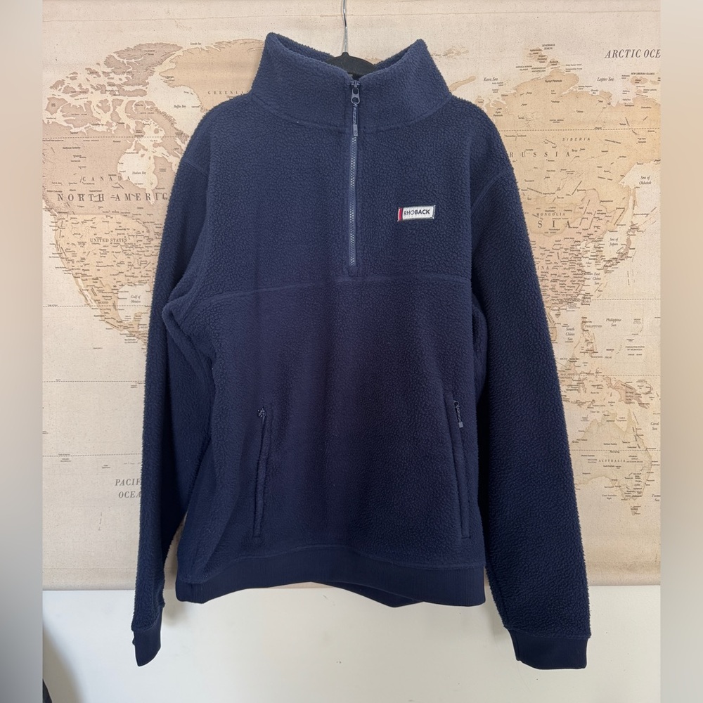 *SOLD* Men’s Rhoback Navy Blue Summit Fleece Pullover Outerwear Size XL